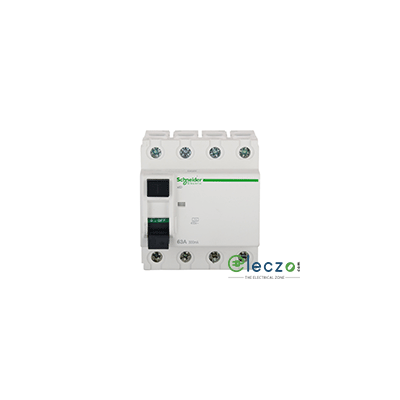 Schneider Electric Acti 9 RCCB 40 A, 4 Pole, 30 mA, AC Class