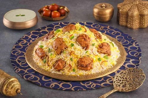 Lazeez Bhuna Murgh [ Chicken Dum Biryani Boneless - Serves 4-5]