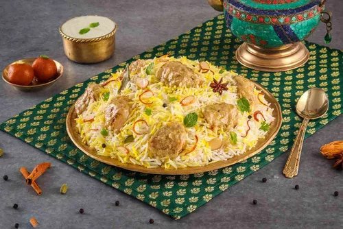 Murgh Afghani Tikka [ Creamy Chicken Tikka Dum Biryani - Serves 2]