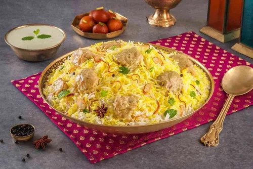 Murgh Afghani Tikka ( Creamy Chicken Tikka Dum Biryani - Serves 4-5)