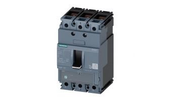 Siemens 3VA MCCB 40 A, 3 Pole, 55 kA, Fixed O/L & Fixed S/C Settings, Thermal Magnetic Trip Unit (FT